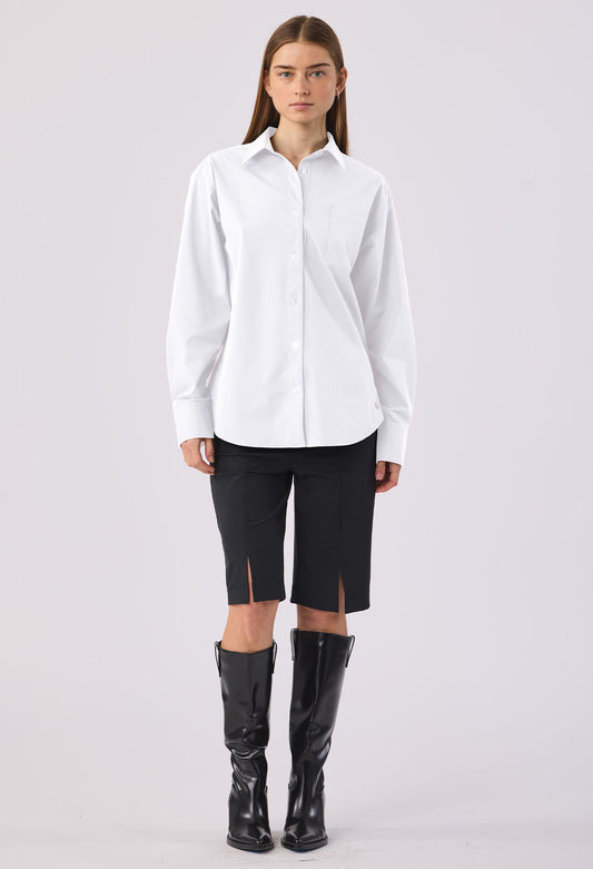 JEROME POCKET BUTTON DOWN SHIRT WHITE