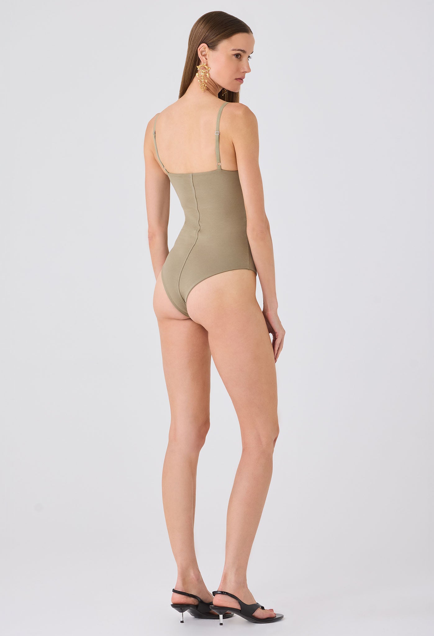 ZINTA SEAMED BODYSUIT LEMON PEPPER
