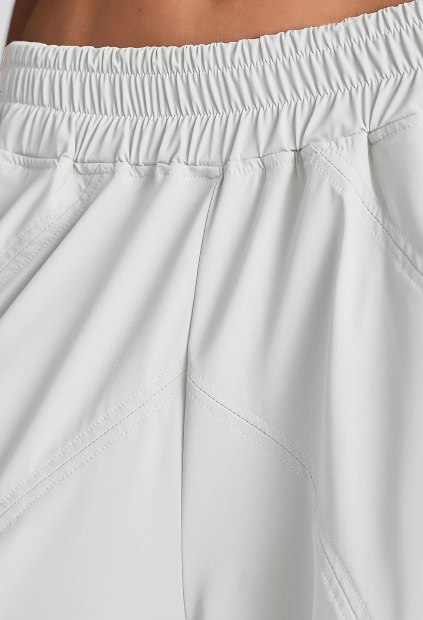 ALBA UTILITY SNAP BUTTON PANT WHITE
