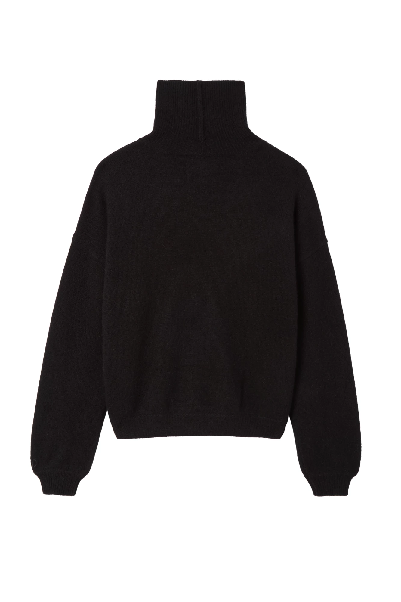CHLOE CHASHMERE TURTLENECK THUNDER BLACK