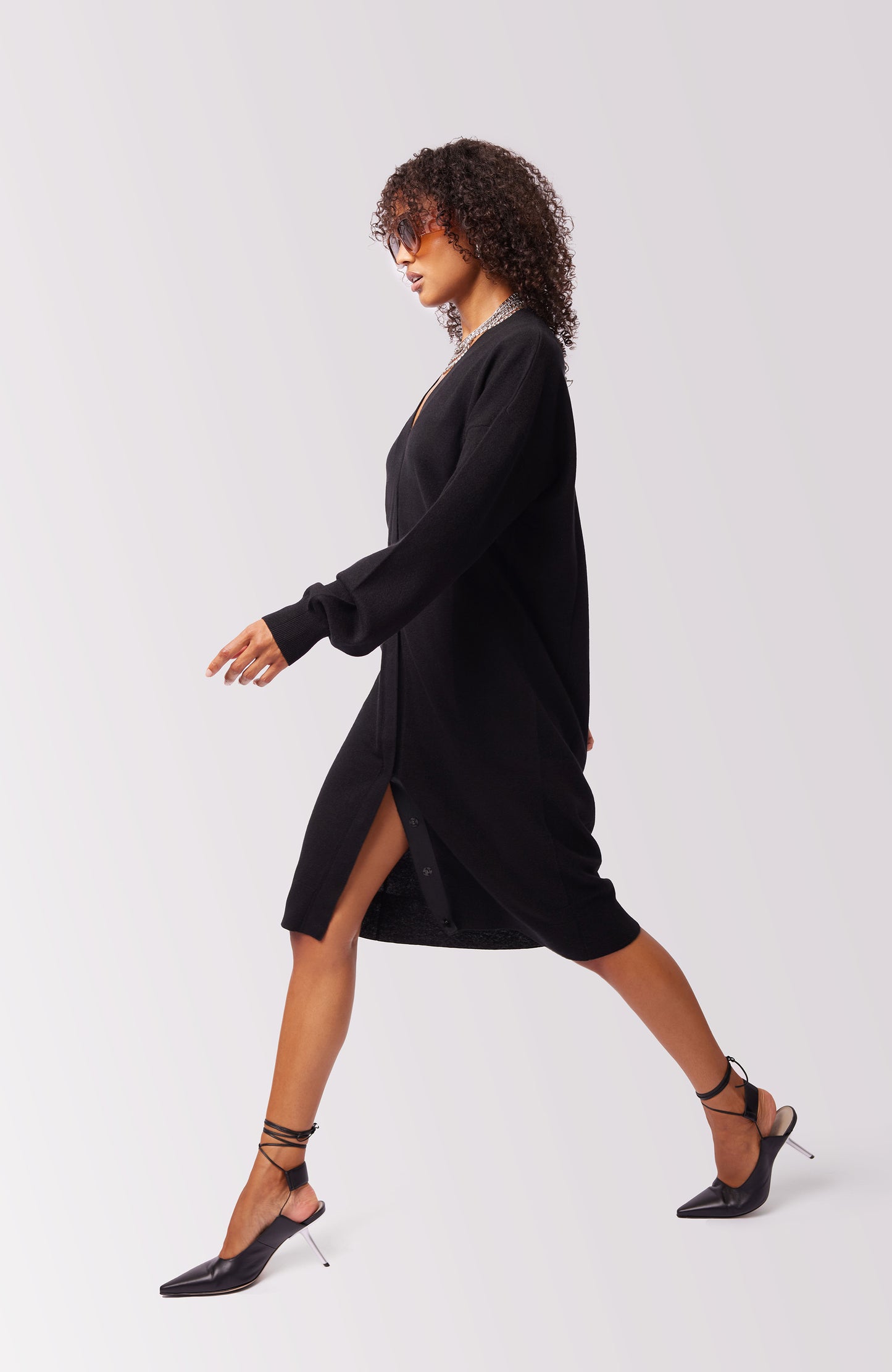 CARRIE CASHMERE CARDIGAN BLACK