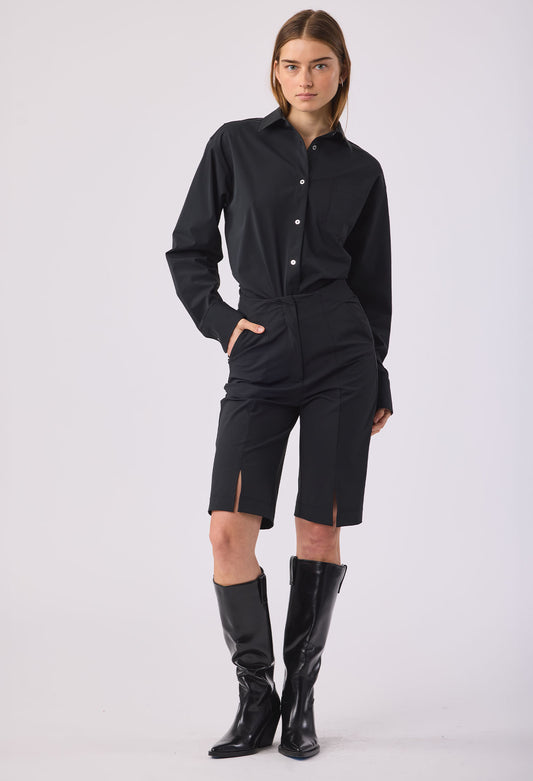 JEROME POCKET BUTTON DOWN SHIRT BLACK