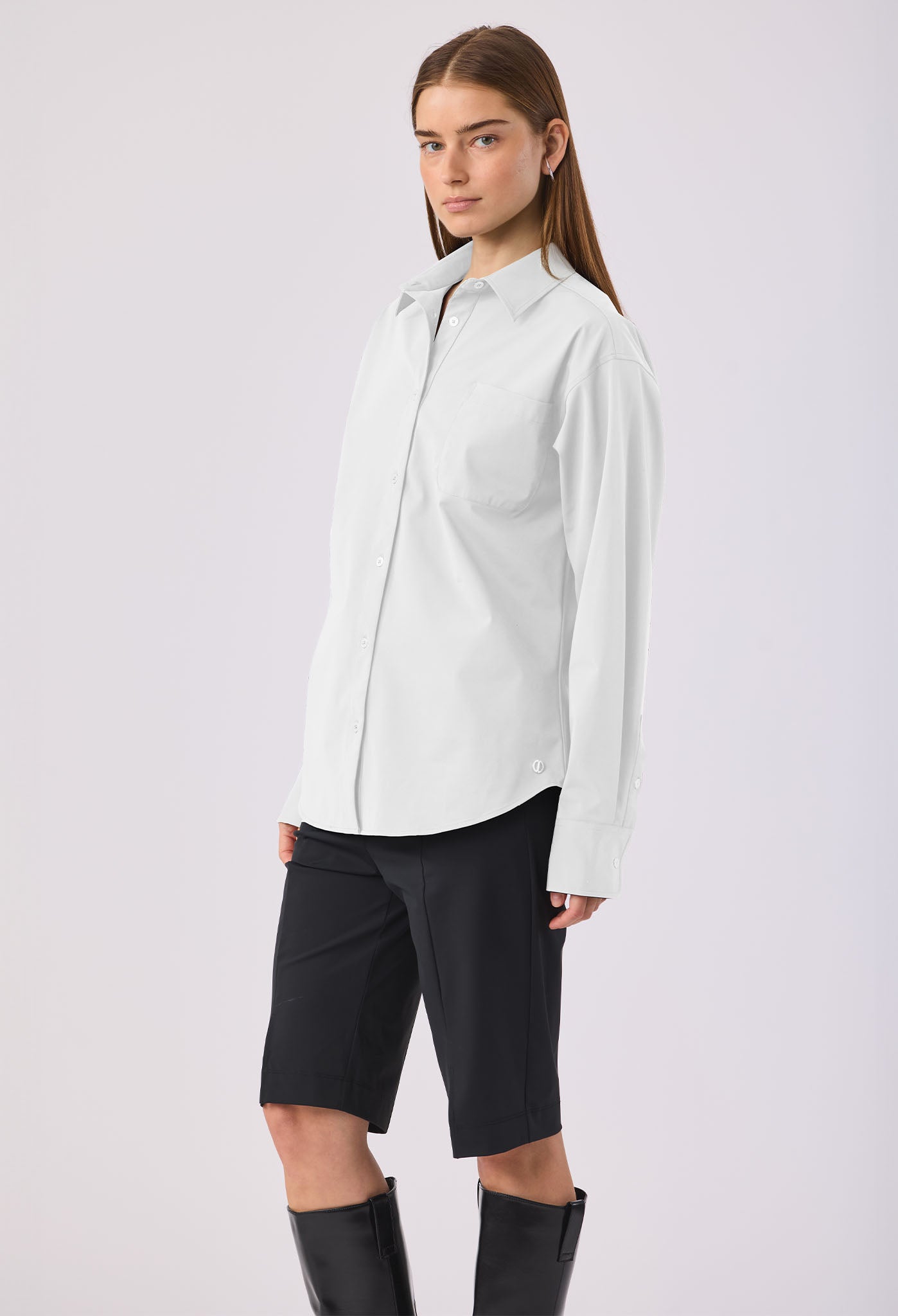 JEROME POCKET BUTTON DOWN SHIRT WHITE