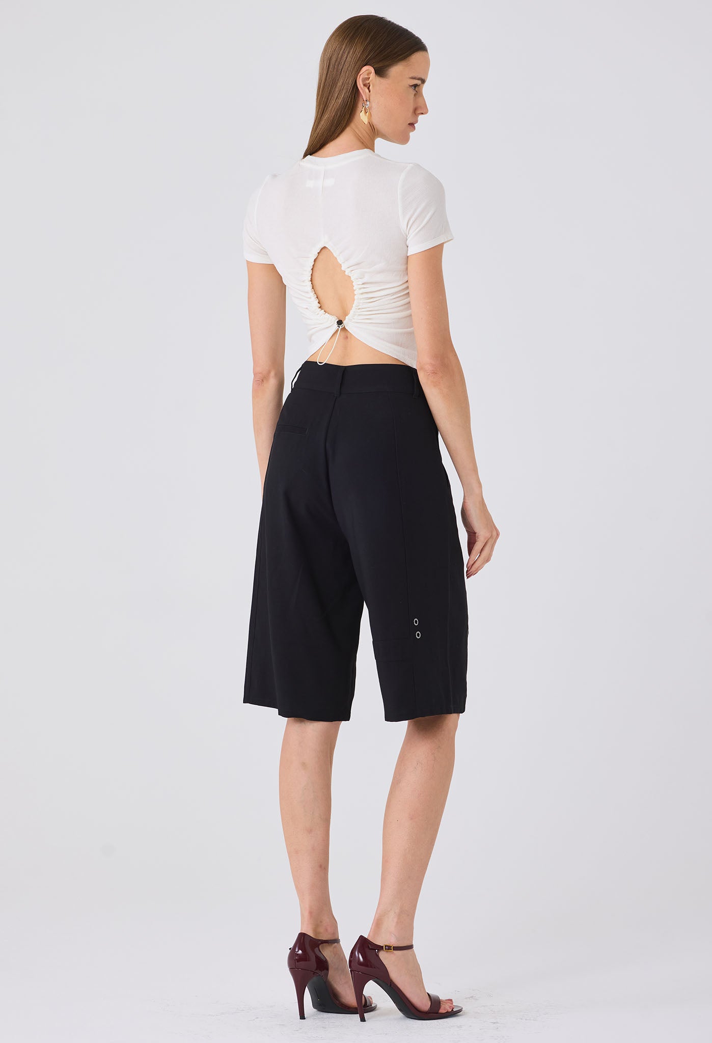 IMANI RUCHED BACK TEE