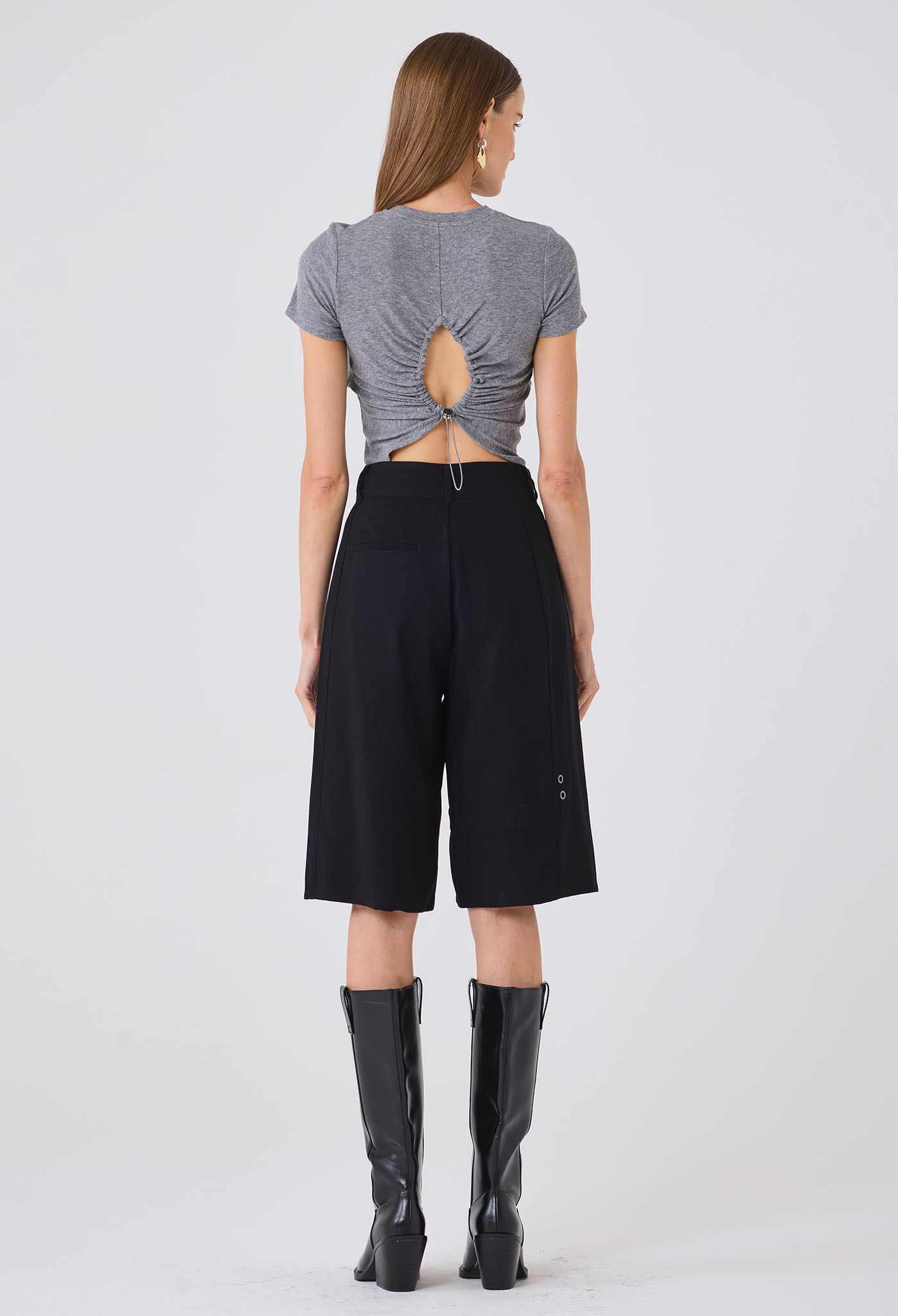 IMANI RUCHED BACK TEE