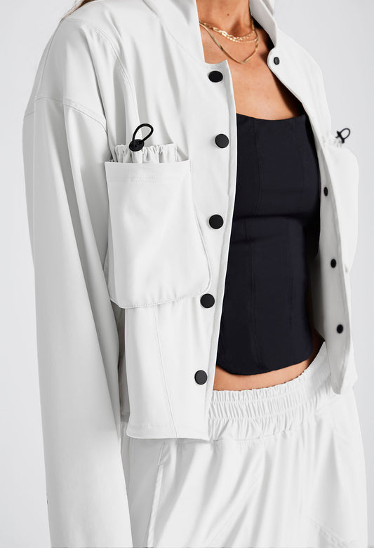 RAYA BOMBER JACKET WHITE