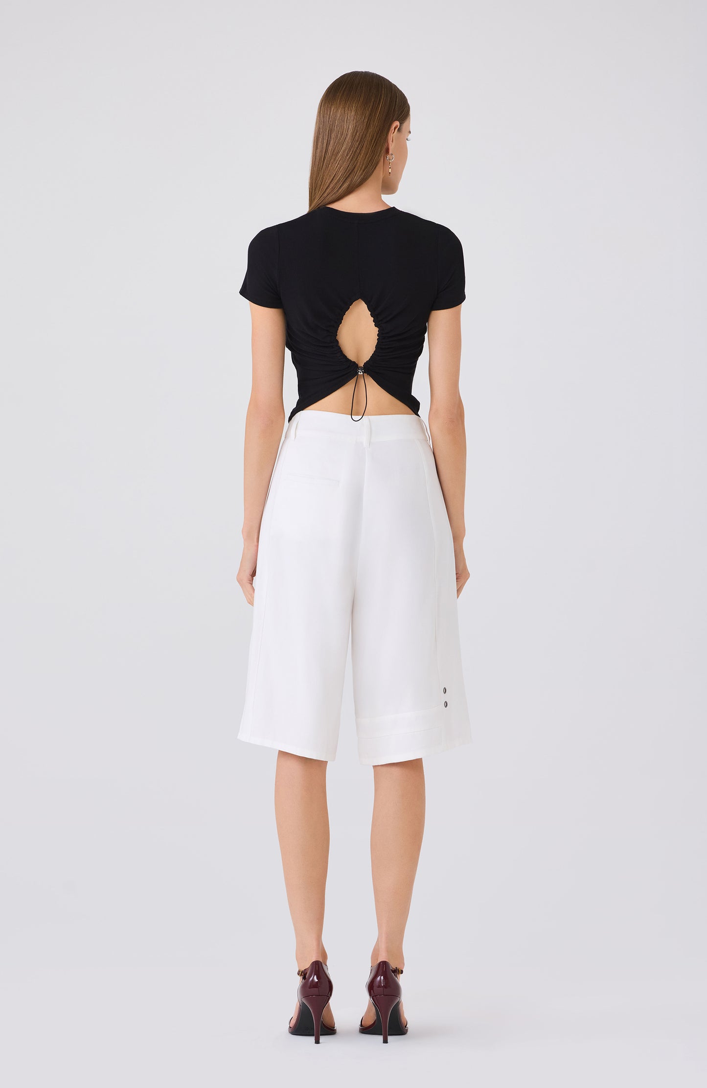 IMANI RUCHED BACK TEE