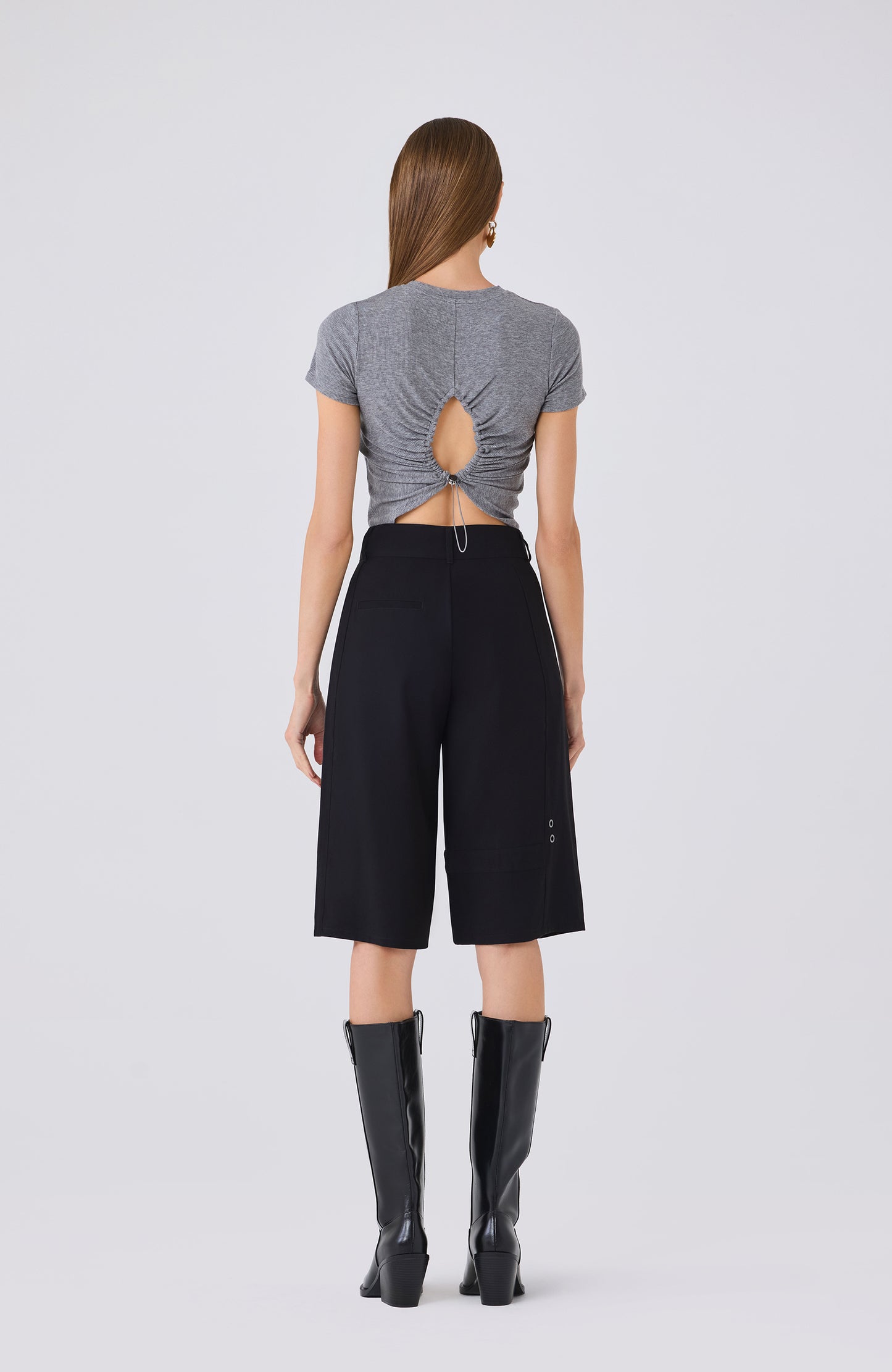 IMANI RUCHED BACK TEE
