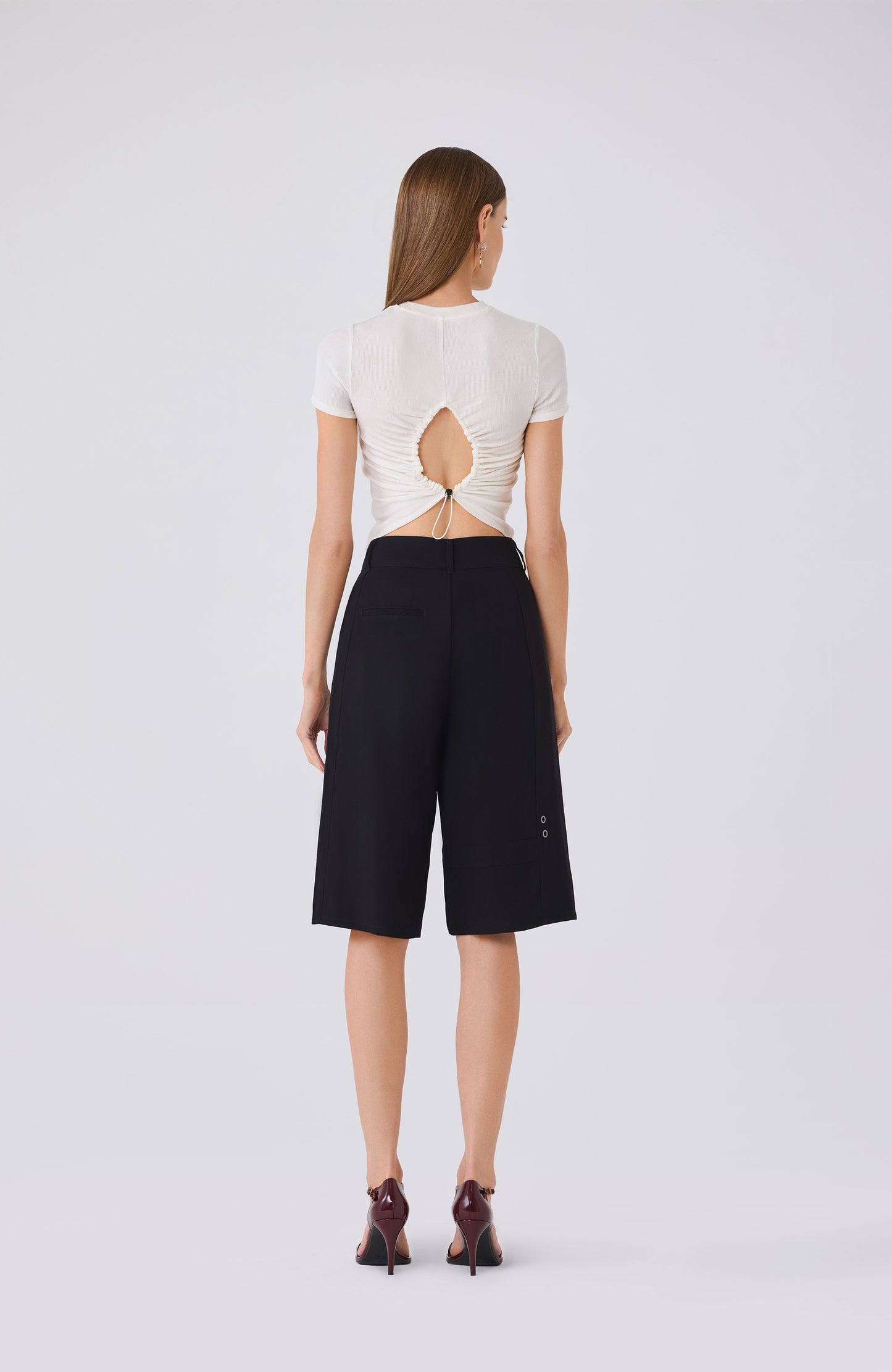 IMANI RUCHED BACK TEE