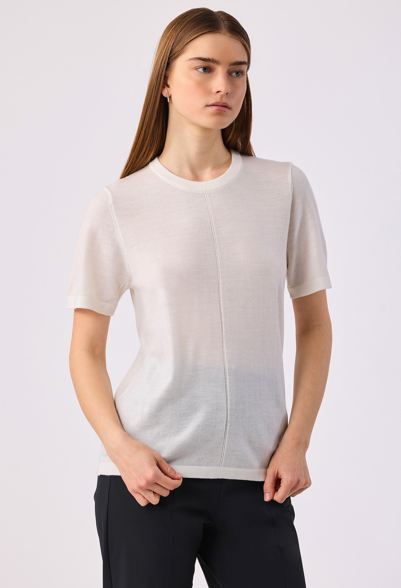 DANIEL S/S CREW TEE CHALK