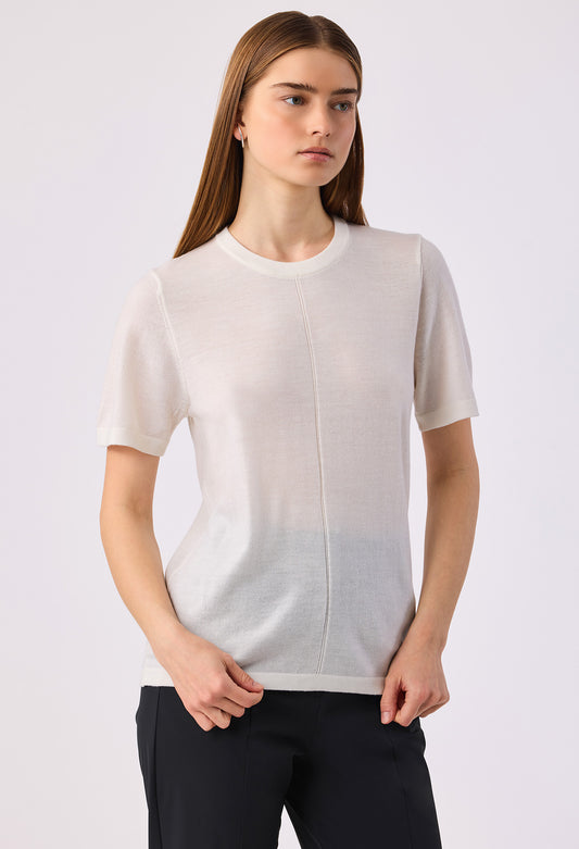 DANIEL S/S CREW TEE CHALK