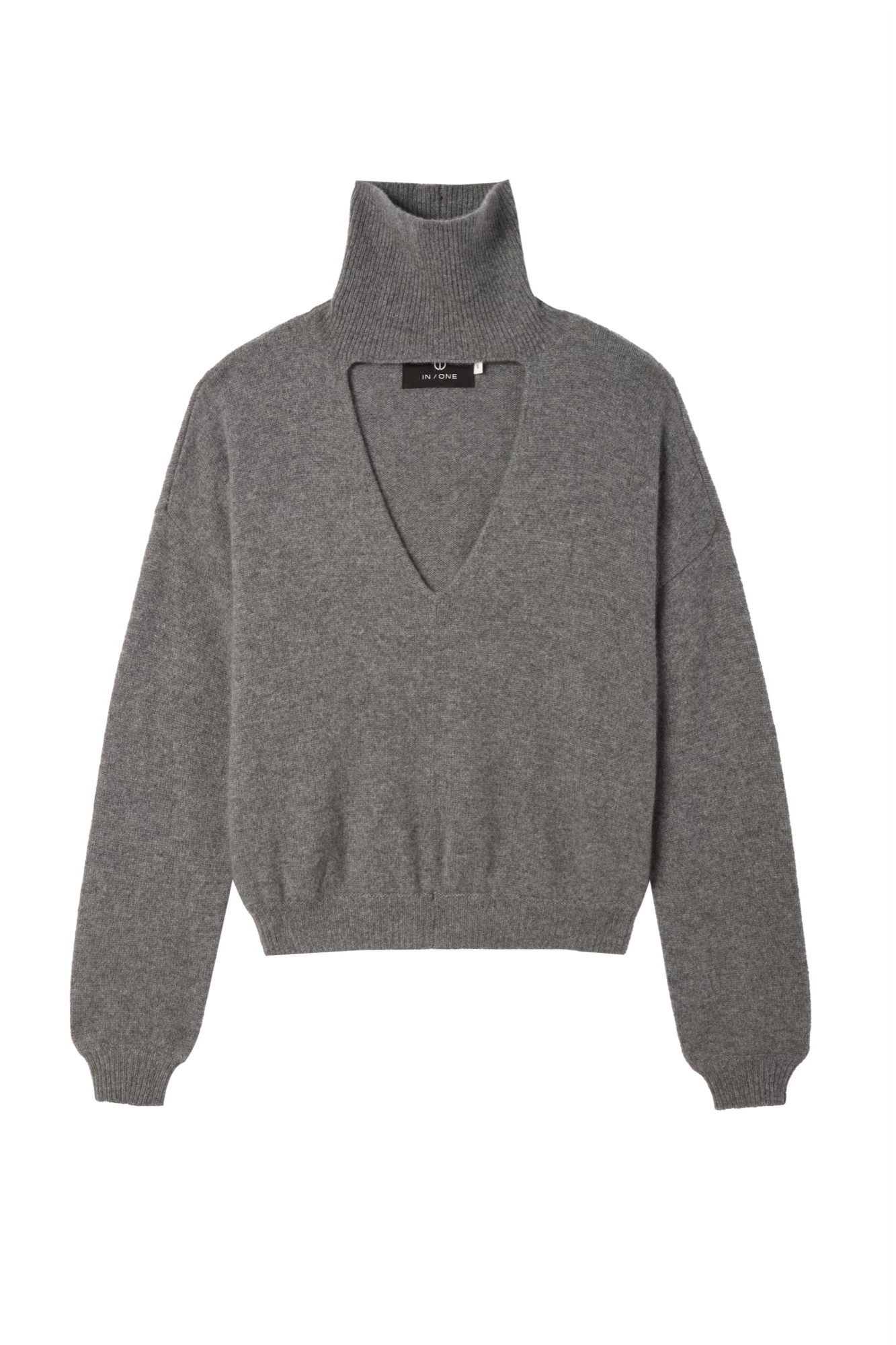 CHLOE CHASHMERE TURTLENECK THUNDER