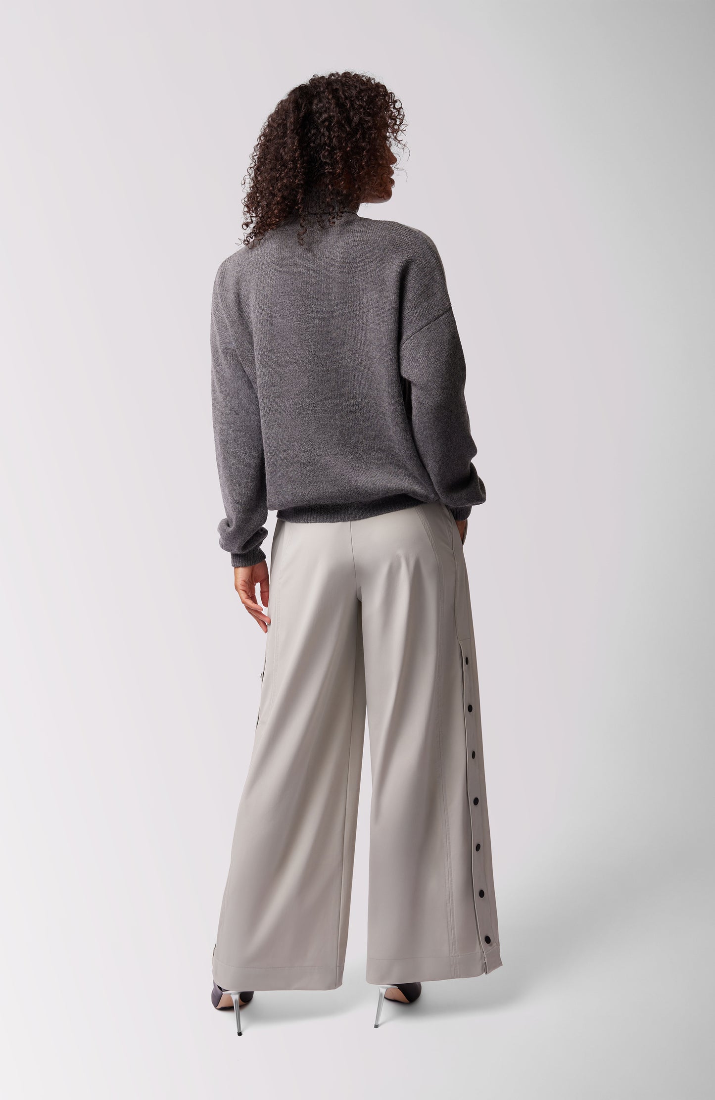 CHLOE CHASHMERE TURTLENECK THUNDER